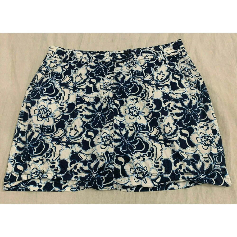 CLASSIC ELEMENTS COTTON WOMENS SKIRT SKORT WITH BUILT SHORTS SIZE 18